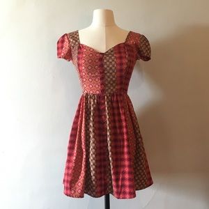 Cute Red Cottage Dress
